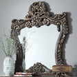 Homey Design HD-905 Cherry/Metallic Antique Gold Highlights Coffee Console Mirror by Homey Design at Eve Furniture