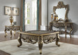 Homey Design HD-905 Perfect Brown Metallic Antique Gold 3-Piece Br Coffee Table Set by Homey Design at Eve Furniture