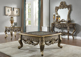 Homey Design HD-905 Perfect Brown Metallic Antique Gold 3-Piece Br Coffee Table Set by Homey Design at Eve Furniture