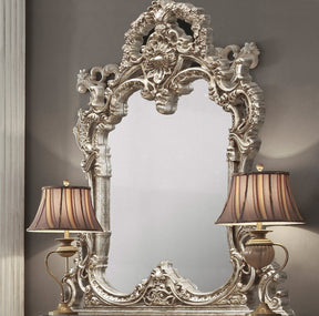 Homey Design HD-998CH Champagne Silver Mirror by Homey Design at Eve Furniture