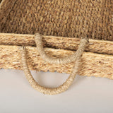 Hona Set of 2 Large Recatangular Nesting Water Hyacinth Trays by Mercana at Eve Furniture