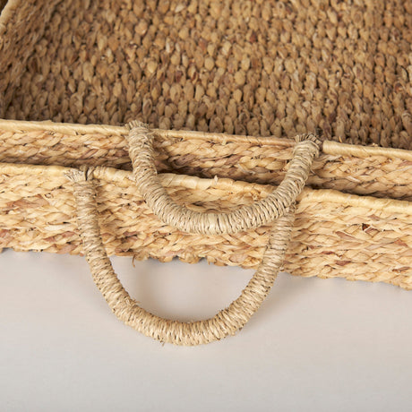 Hona Set of 2 Large Recatangular Nesting Water Hyacinth Trays by Mercana at Eve Furniture