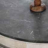Honor Whitewash/Gray Round Coffee Table by Classic Home at Eve Furniture