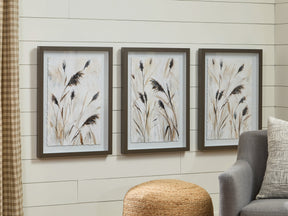 Honslow Brown/Black/White Wall Art (Set of 3) by ASHLEY FURNITURE at Eve Furniture