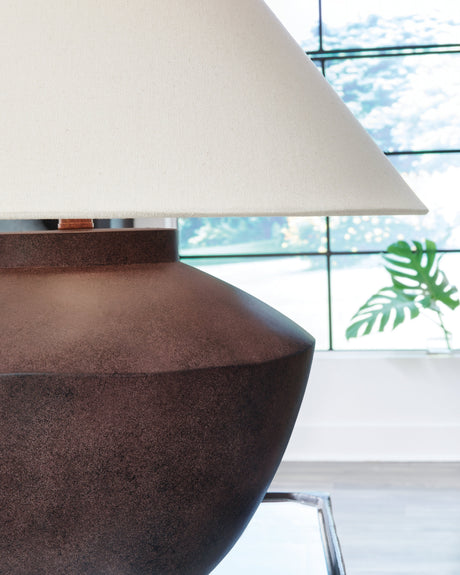 Honsworth Antique Brown Table Lamp by Ashley at Eve Furniture