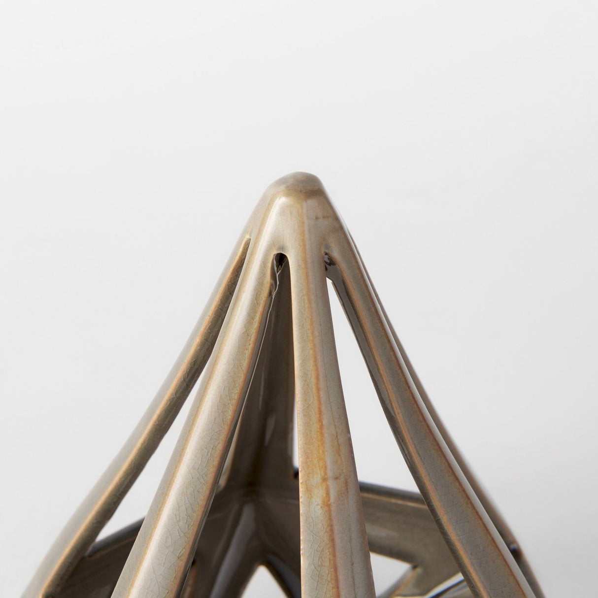 Hood 7.7L x 7.7W x 9.4H Bronze Geometric Ceramic Object by Mercana at Eve Furniture
