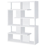 Hoover White/Chrome 5-Tier Bookcase