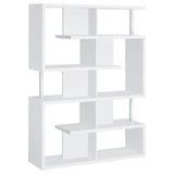 Hoover White/Chrome 5-Tier Bookcase