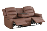 Hope Brown 3-Piece Reclining Living Room Set by Happy Homes at Eve Furniture