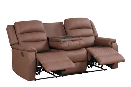 Hope Brown 3-Piece Reclining Living Room Set by Happy Homes at Eve Furniture