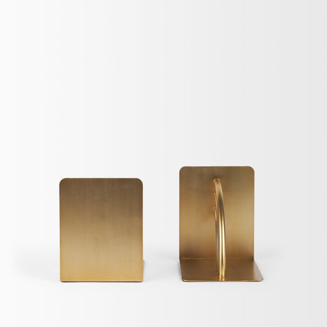 Hope Gold Metal Bookends by Mercana at Eve Furniture