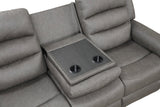 Hope Gray 3-Piece Reclining Living Room Set by Happy Homes at Eve Furniture