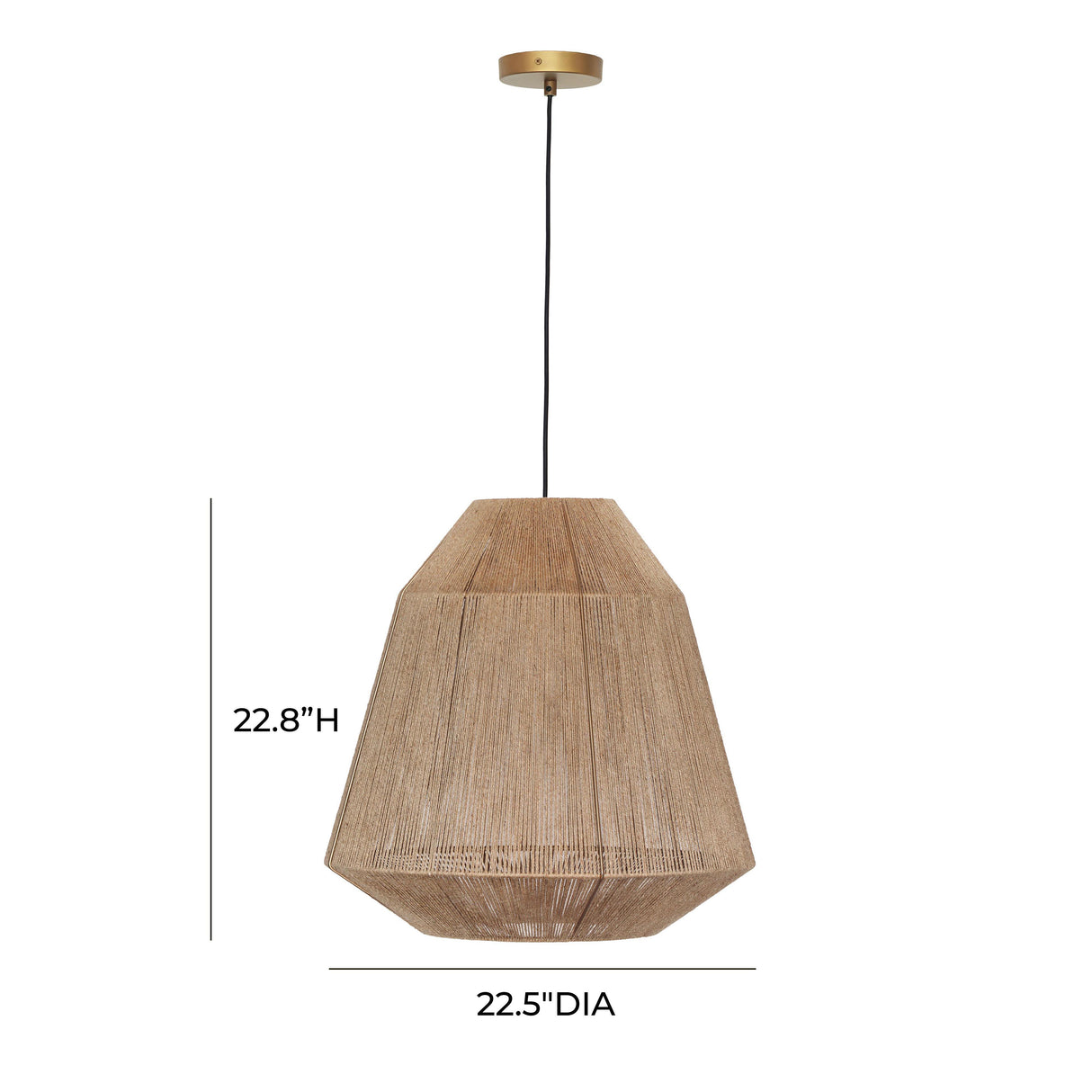 Hope Natural Pendant Lamp by TOV Furniture at Eve Furniture
