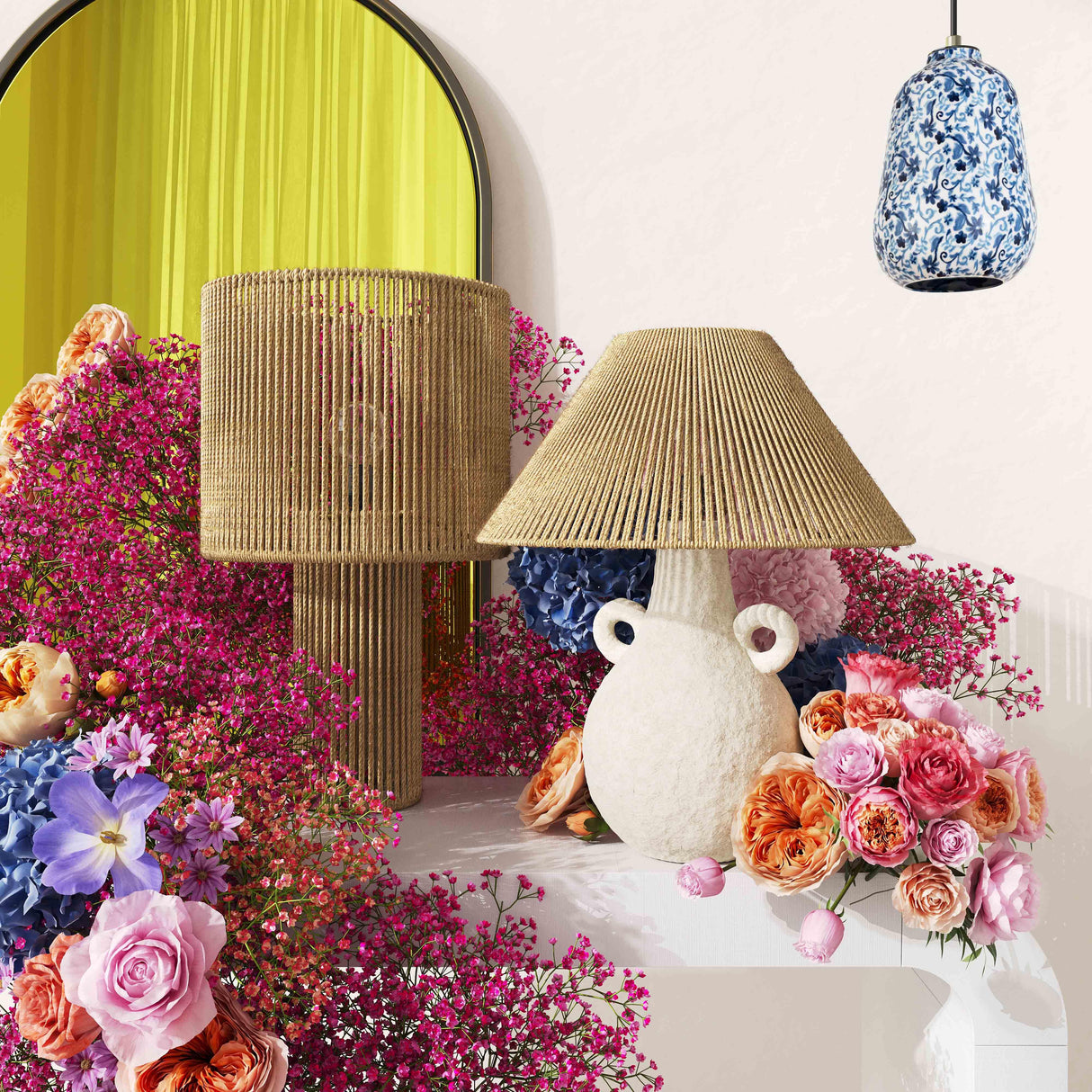 Hope Natural Table Lamp by TOV Furniture at Eve Furniture