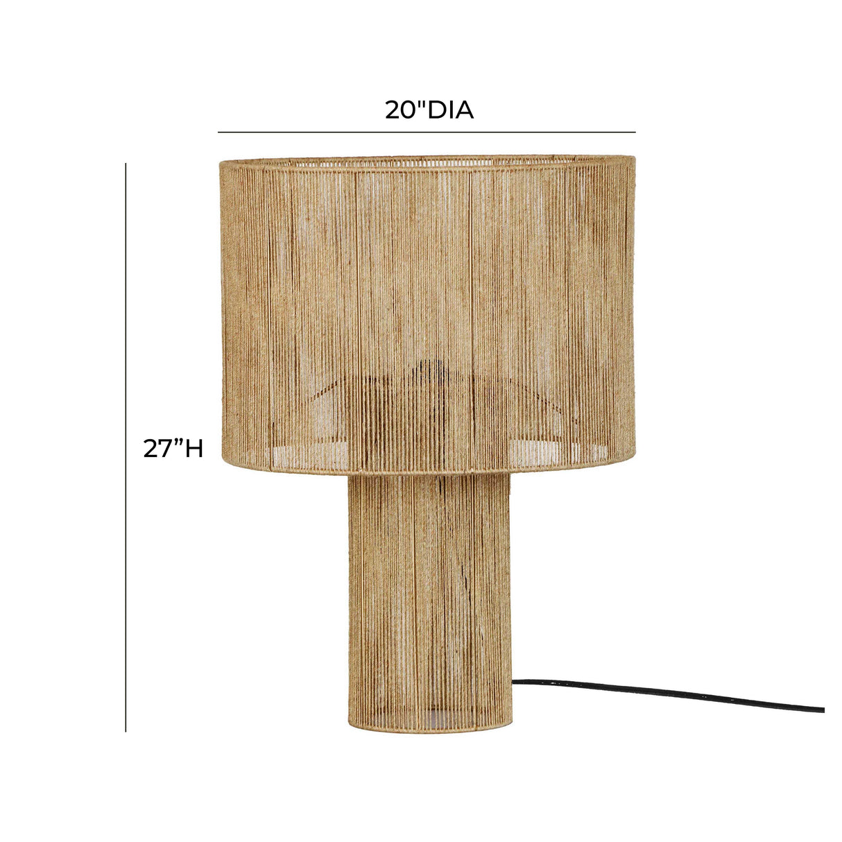 Hope Natural Table Lamp by TOV Furniture at Eve Furniture