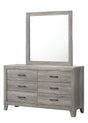 Hopkins Driftwood Bedroom Mirror (Mirror Only) by Crown Mark at Eve Furniture
