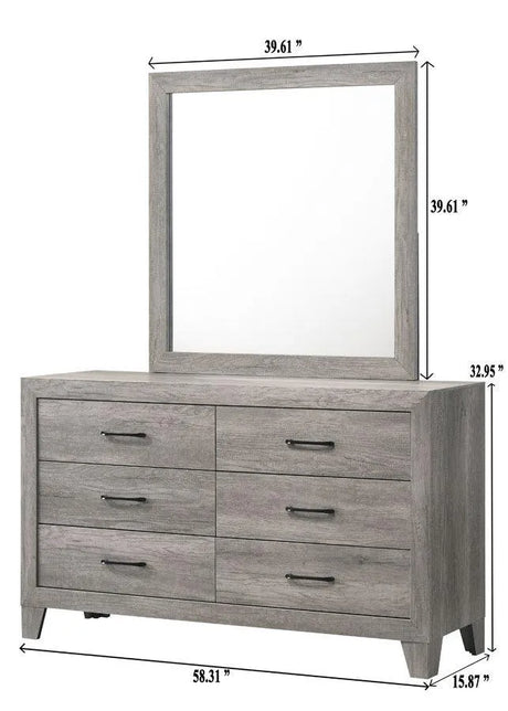 Hopkins Driftwood Dresser by Crown Mark at Eve Furniture