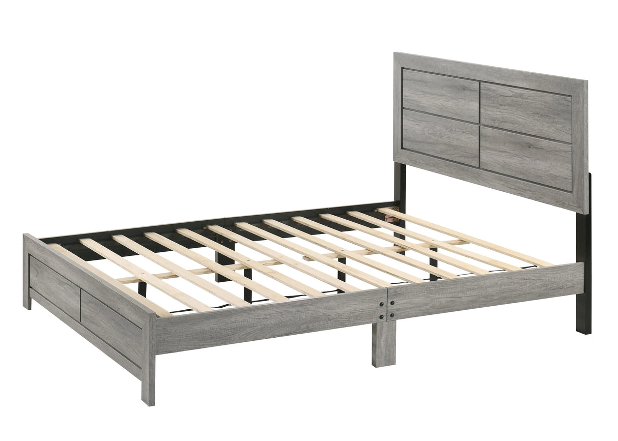 Hopkins Driftwood Full Platform Bed by Crown Mark at Eve Furniture