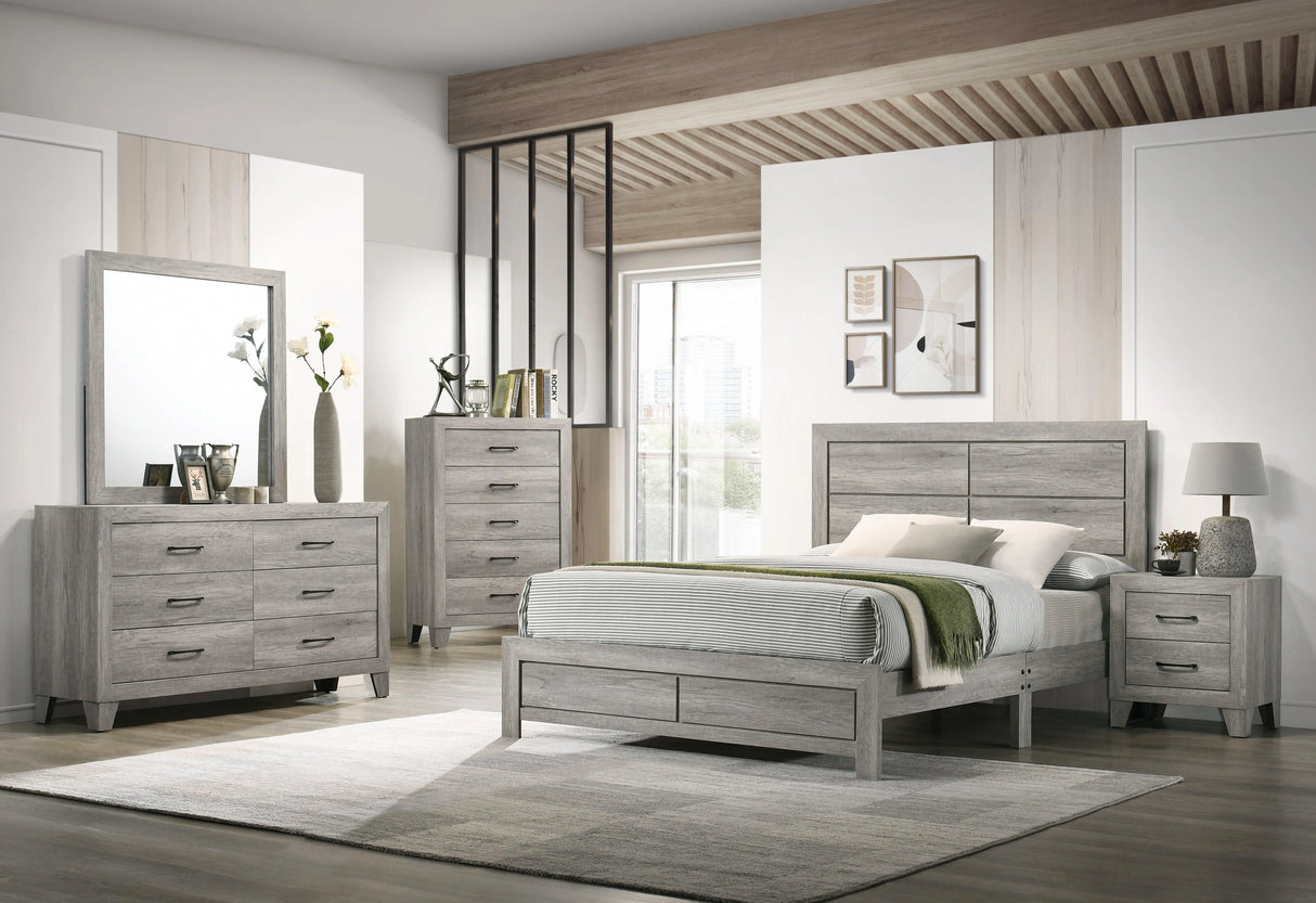 Hopkins Driftwood Nightstand by Crown Mark at Eve Furniture