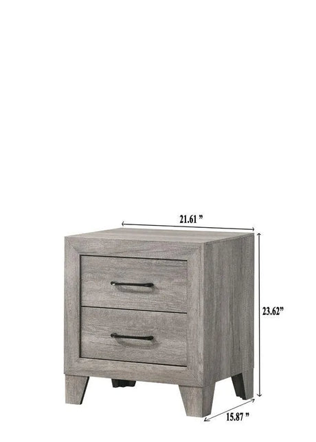 Hopkins Driftwood Nightstand by Crown Mark at Eve Furniture