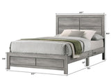 Hopkins Driftwood Platform Bedroom Set by Crown Mark at Eve Furniture