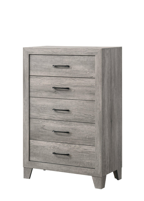 Hopkins Driftwood Platform Bedroom Set by Crown Mark at Eve Furniture