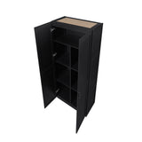 Hopkins Storage Closet 2.0 in Black by Manhattan Comfort at Eve Furniture