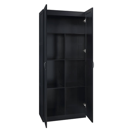 Hopkins Storage Closet 2.0 in Black (set of 2) by Manhattan Comfort at Eve Furniture