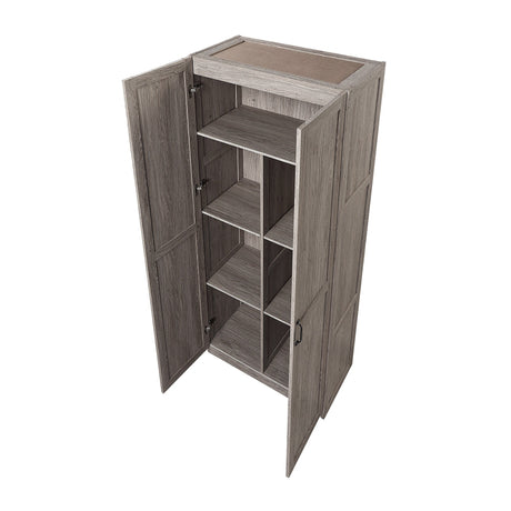 Hopkins Storage Closet 2.0 in Grey (set of 2) by Manhattan Comfort at Eve Furniture