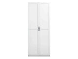 Hopkins Storage Closet 2.0 in White by Manhattan Comfort at Eve Furniture