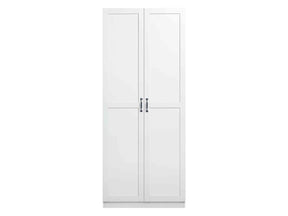 Hopkins Storage Closet 2.0 in White by Manhattan Comfort at Eve Furniture