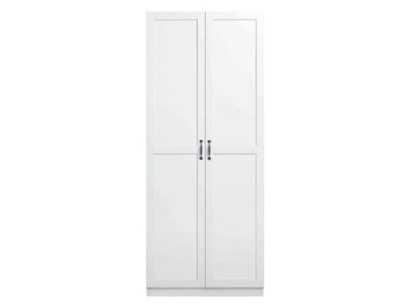 Hopkins Storage Closet 2.0 in White by Manhattan Comfort at Eve Furniture