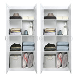 Hopkins Storage Closet 2.0 in White (set of 2) by Manhattan Comfort at Eve Furniture