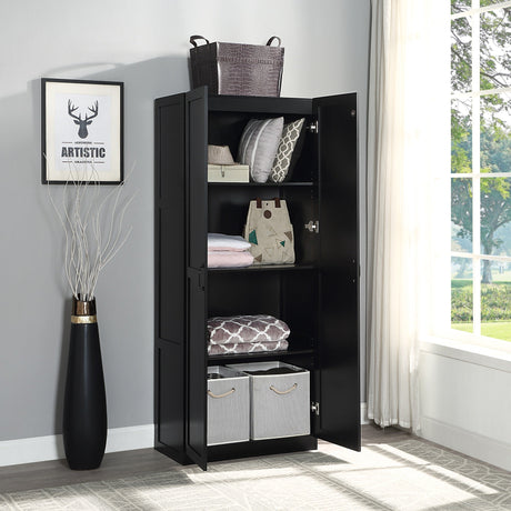 Hopkins Storage Closet 3.0 in Black by Manhattan Comfort at Eve Furniture