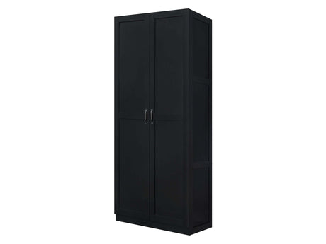 Hopkins Storage Closet 3.0 in Black by Manhattan Comfort at Eve Furniture