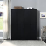 Hopkins Storage Closet 3.0 in Black (set of 2) by Manhattan Comfort at Eve Furniture