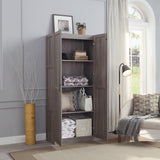 Hopkins Storage Closet 3.0 in Grey by Manhattan Comfort at Eve Furniture