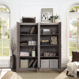 Hopkins Storage Closet 3.0 in Grey (set of 2) by Manhattan Comfort at Eve Furniture