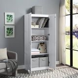Hopkins Storage Closet 3.0 in White by Manhattan Comfort at Eve Furniture