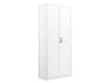Hopkins Storage Closet 3.0 in White by Manhattan Comfort at Eve Furniture