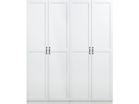 Hopkins Storage Closet 3.0 in White (set of 2) by Manhattan Comfort at Eve Furniture