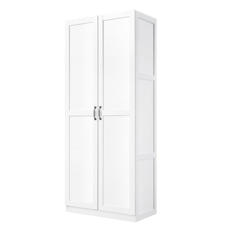 Hopkins Storage Closet 3.0 in White (set of 2) by Manhattan Comfort at Eve Furniture