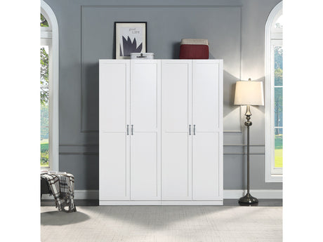 Hopkins Storage Closet 3.0 in White (set of 2) by Manhattan Comfort at Eve Furniture