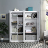 Hopkins Storage Closet 4.0 in White (set of 2) by Manhattan Comfort at Eve Furniture