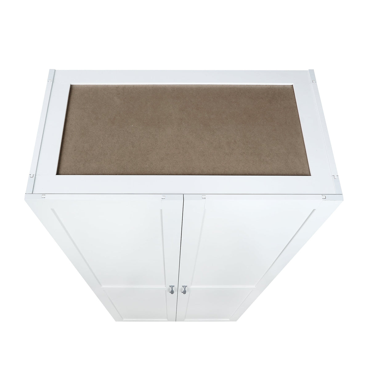 Hopkins Storage Closet 4.0 in White (set of 2) by Manhattan Comfort at Eve Furniture