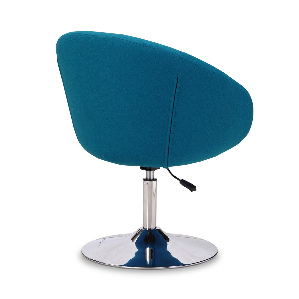 Hopper Swivel Adjustable Height Chair in Blue and Polished Chrome (set of 2) by Manhattan Comfort at Eve Furniture