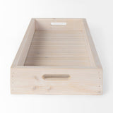 Horatio 28L x 12W Natural Wood Rectangular Serving Tray by Mercana at Eve Furniture