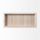 Horatio Natural Wood Rectangular Serving Tray by Mercana at Eve Furniture