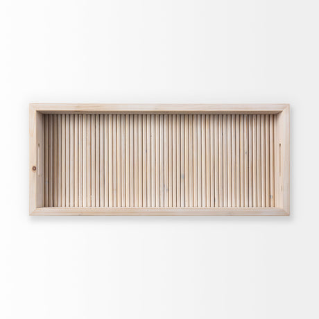 Horatio Natural Wood Rectangular Serving Tray by Mercana at Eve Furniture