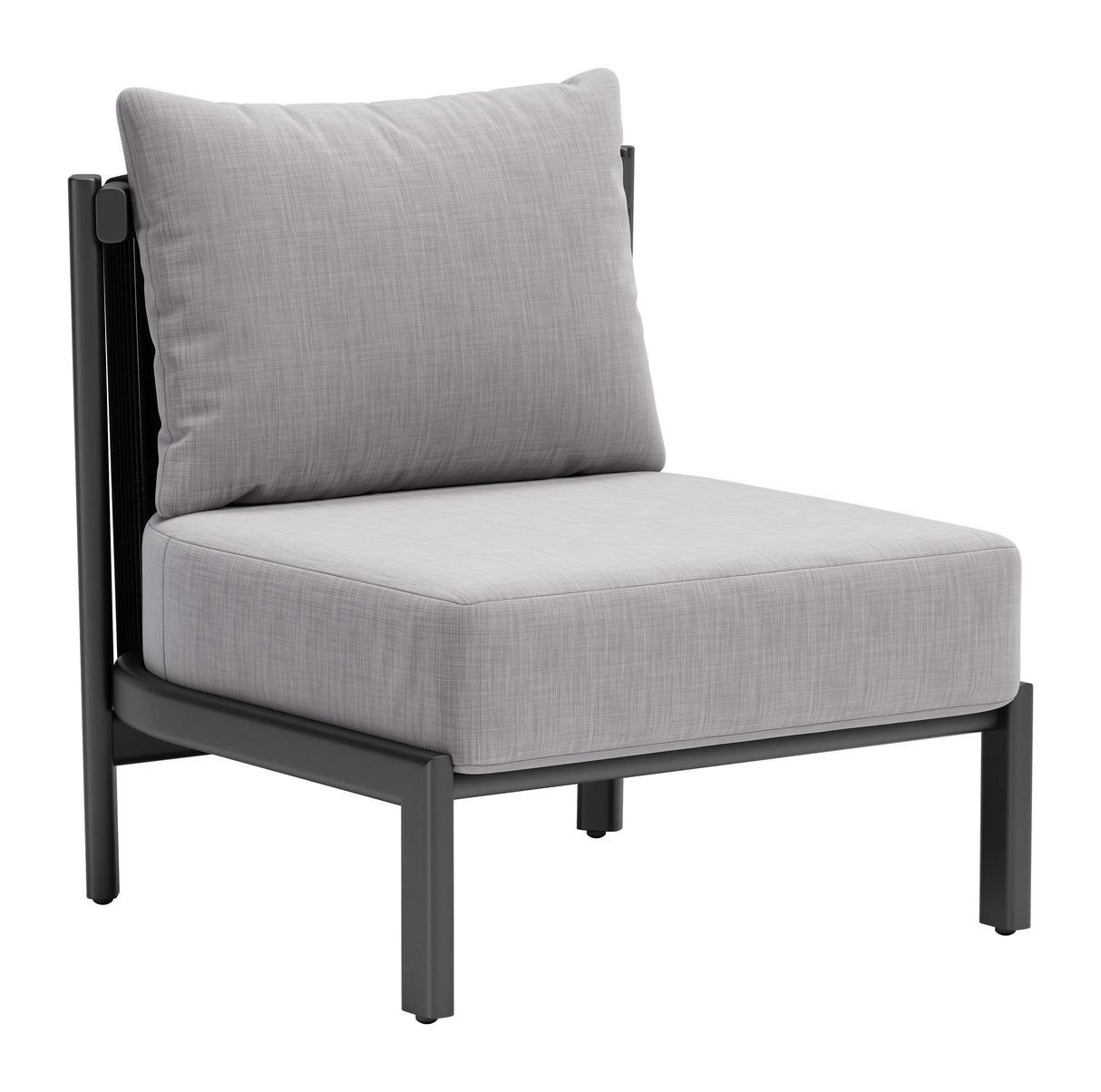 Horizon Gray Outdoor Accent Chair by Zuomod at Eve Furniture